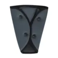 Regulador de cinturon de seguridad de auto para ninos, clip triangular gris de proteccion. - Talla Única / Gris
