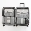 Reise-Packtaschen-Set, graue tragbare Koffer-Organizer Taschen für Reiseutensilien nützlich. - Grau