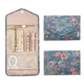 Tragbare Schmucktasche mit Blumenmuster, faltbarer Reise-Organizer für Ringe und Ohrringe. - L / Gemusterter Oxford-Stoff (Groß)