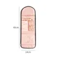 Borsa organizer per gioielli da viaggio pieghevole rosa astuccio in raso per anelli orecchini - Nero Piccolo