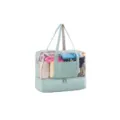 Bolso de viaje verde claro separación seco-húmedo con compartimento para zapatos, bolsa deportiva. - Talla Única / Azul claro