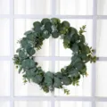 Künstlicher Eukalyptus-Kranz Türhänger Heimdekoration grüne Pflanzen Girlande neu - Stil 2 / 30cm
