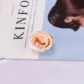 Europäischer Stil künstliche Rosenblüte Kopf für Heimdekoration und Fotografie Requisite schön. - Rosa Weiß
