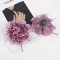 Künstliche Seide Samt große Pfingstrose Blumenköpfe für Hochzeit Tisch Zuhause Party Dekor - Stil 1