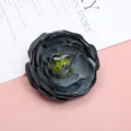 Dunkelgrauer künstlicher Blumenkopf DIY handgemachte Material Rose Blumen Dekor Fotorequisite - Dunkelgrau