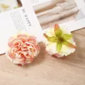 Detailansicht mehrfarbiger künstlicher Pfingstrosenblüten für DIY-Basteln und Dekoration. - 13#