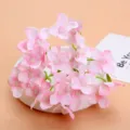 Artificial pink hydrangea flower heads for wedding DIY crafts and home floral decor details. - Style 6