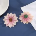 Künstliche Blumenköpfe rosa Seide Gänseblümchen DIY Handwerk Haarschmuck Schuh Dekoration - Stil 4