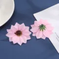 Kunstmatige roze zijden bloemhoofdjes voor DIY haaraccessoires en schoenen details. - Stijl 5