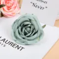 Künstlicher Seidenrosenblütenkopf für DIY Hochzeitsblumenwand und Fotografie Requisiten grau - Stil 4