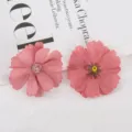 Artificial flower heads silk fabric DIY wedding decoration photography props pink petal detail - Style 9