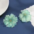 Artificial silk flower DIY multi-layer flower head detail view for wedding decoration crafting - Style 9