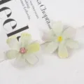 Artificial silk flower head detail, multi-layer petal DIY craft floral decoration material. - Style 10