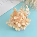 Artificial hydrangea flower heads burn edge DIY fake flowers wedding decor photo props - Style 3