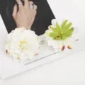 Künstliche weiße Seidenblumen Chrysanthemen für die Hochzeitsdeko und Blumenarrangements. - Weiß