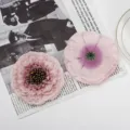 Artificial pink chrysanthemum silk flower detail shot for home interior decor and floral arrangement. - Style 8