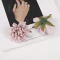 Künstliche Dahlien Blütenköpfe rosa Seidenblumen für Haus Hochzeit Party Fotografie - Stil 7
