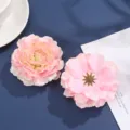 Artificial fabric peony flowers for hair accessories apparel hat craft wholesale 2pcs - 19#