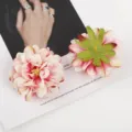 Künstliche Seide Chrysantheme Blumen für Hochzeit Party Heimdekoration und Blumenarrangement DIY - Rosa Weiß Verlauf