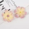 Artificial silk flower heads six-petal gradient DIY floral crafts wedding party decor props - Style 20