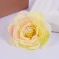 Artificial rose flower head detail shot, perfect for home decor, wedding photography props, and DIY. - Style 6