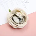 Künstlicher Pfingstrosenblütenkopf cremeweiß DIY handgemachtes Blumenmaterial Hochzeitsdeko. - Stil 3