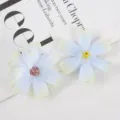 Artificial silk flower heads multi-layer blue DIY floral decor for wedding photography detail. - Style 6