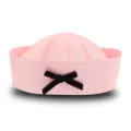 Lindo sombrero de marinero rosa con lazo negro, dulce sombrero de marino JK para niñas, versátil. - Talla única / Rosa
