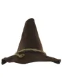 Sombrero de bruja de fieltro marron Halloween fiesta de disfraces con decoracion de cuerda. - Talla única / Café