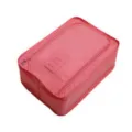 Borsa per scarpe da viaggio portatile rossa, custodia con zip antipolvere resistente. - Rosso anguria