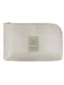 Bolsa de almacenamiento de viaje beige para accesorios digitales, estuche portátil con cremallera. - Beige