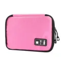 Sac organisateur électronique rose, pochette de rangement de câble portable pour accessoires. - Rose