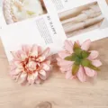 Künstliche Dahlien Blumen Simulation gefälschte Blütenköpfe für DIY Handwerk Detailansicht - 13# Rosa