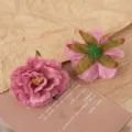 Artificial peony flower heads for wedding decoration hand-made silk flowers prop DIY crafts - Fuschia