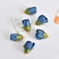 Blaue künstliche Blumenköpfe Tulpe DIY handgemachte Hochzeit Accessoires Wald Stil Dekor. - Blau
