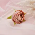 Nordischer künstlicher Dahlienblütenkopf, rosa Stoff Blumendekor für DIY Hochzeit Heim Vasen Deko. - Stil 2