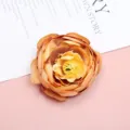 Artificial rose flower head orange DIY craft fake floral decoration for home party photography - Pink