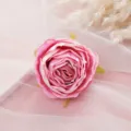 Künstlicher rosa Samt Rosenblütenkopf Detail für DIY Handwerk Dekoration Fotografie. - Stil 4