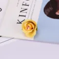 Künstliche gelbe Seidenrosenblüte Fotografie Requisite für Hochzeit Heimdekoration Handwerk. - Stil 2