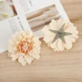 Champagner künstliche Dahlienblüte Kopf DIY handgemachtes Material Heimdekoration Requisite - 7# Champagner