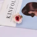 Artificial rose flower head detail, realistic silk floral prop for home decor and photography. - Style 5