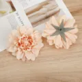 Künstliche Dahlien Blütenköpfe pfirsichrosa DIY Handwerk Material Party Dekoration Requisiten - 18# Hellrosa