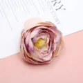 Pink artificial rose flower head for DIY crafts, fabric floral decor and photography props. - Pink Rose