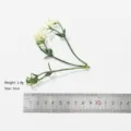Artificial plastic green flower stem for DIY craft, home decor and floral arrangement. - Style 7