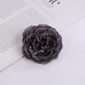 Dunkle lila künstliche Seidenblume Pfingstrose für Hochzeitsfeier Dekoration Foto Requisite. - Stil 1
