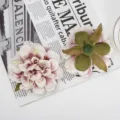 Künstliche Pfingstrosen Blütenköpfe Rosa Seide Blumen DIY Heimdekoration Detailansicht - Stil 2