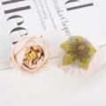 Artificial rose flower heads DIY fabric accessories for wedding decoration crafts sewing supply - Light Pink