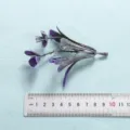 Artificial purple flower plant branch detail view, perfect for home decor and crafts. - Style 6