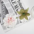 Artificial peony flower heads silk fabric pink floral arrangement home decor DIY craft detail - Style 9