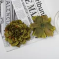 Artificial silk peony flower heads green floral decor DIY home arrangement craft 1pcs detail - Style 11